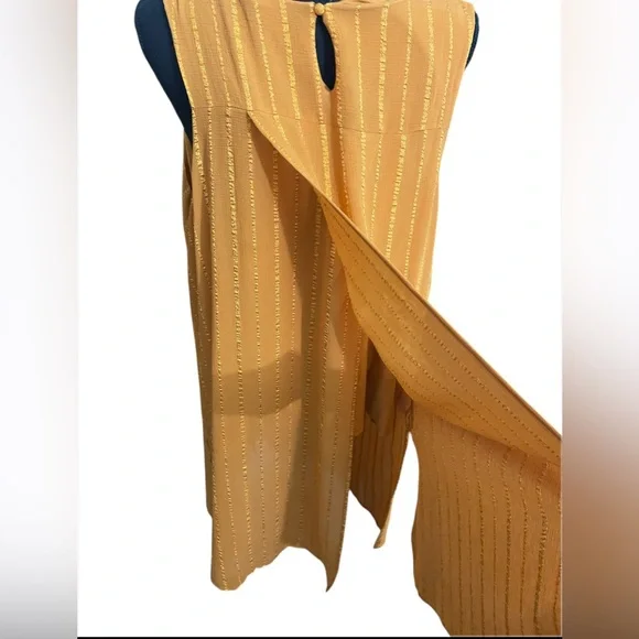 Signature Collection Women’s Blouse tank top w/ Vertical Ribbon Design Size 2X - Picture 6 of 8